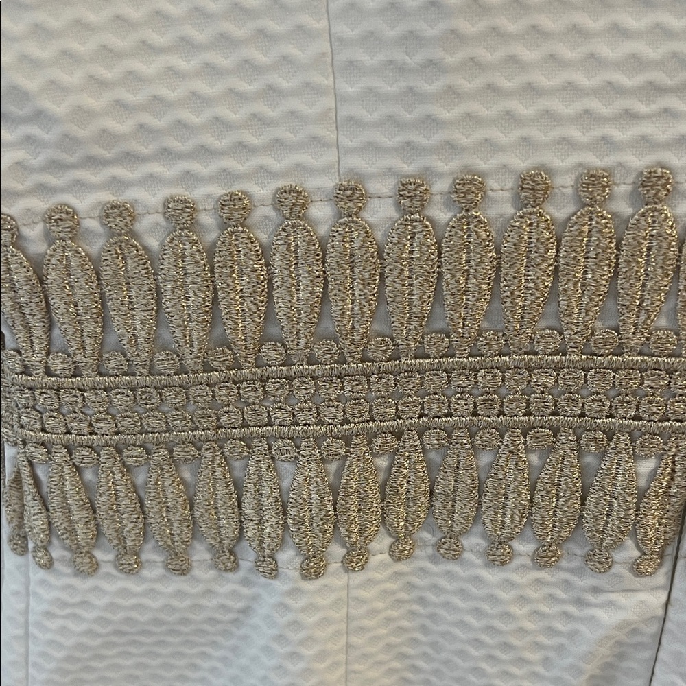 Lilly Pulitzer White and Gold Dress - Picture 4 of 4
